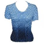 Camisas de Popcorn gastr&Atilde;&sup3;nomo Fishscale Moneda de manga corta - Variegated Navy
