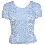 Camisas de Popcorn gastr&Atilde;&sup3;nomo Fishscale Moneda de manga corta -  Powder Blue