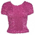 Camisas de Popcorn gastr&Atilde;&sup3;nomo Fishscale Moneda de manga corta -  Raspberry