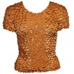 Camisas de Popcorn gastr&Atilde;&sup3;nomo Fishscale Moneda de manga corta -  Copper Coin