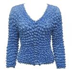 Gourmet Popcorn - Collarless Cardigan - Denim