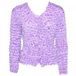 Gourmet Popcorn - Collarless Cardigan - Lilac