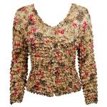 Gourmet Popcorn - Collarless Cardigan - Leopard with Roses