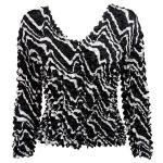 Gourmet Popcorn - Collarless Cardigan - Ribbon Black-White