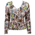 Gourmet Popcorn - Collarless Cardigan - Butterflies - Tan