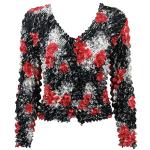 Gourmet Popcorn - Collarless Cardigan - Spray of Roses
