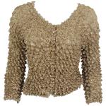 Gourmet Popcorn - Collarless Cardigan - Almond
