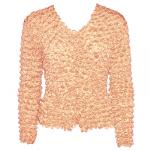Gourmet Popcorn - Collarless Cardigan - Peach