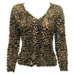Gourmet Popcorn - Collarless Cardigan - Leopard