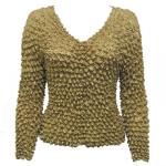 Gourmet Popcorn - Collarless Cardigan - Champagne