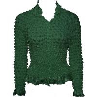 Cardigan with Ruffle Light Weight - Hunter