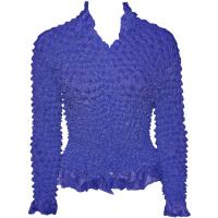 Cardigan with Ruffle Light Weight - Royal