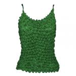 Popcorn - Silky Touch - Spaghetti Tank - Dark Green