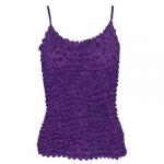 Popcorn - Silky Touch - Spaghetti Tank - Dark Purple