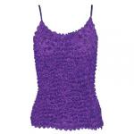 Popcorn - Silky Touch - Spaghetti Tank - Bright Purple