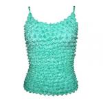 Popcorn - Silky Touch - Spaghetti Tank - Aqua