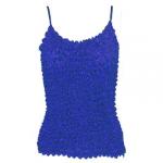 Popcorn - Silky Touch - Spaghetti Tank - Electric Blue