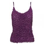 Popcorn - Silky Touch - Spaghetti Tank - Eggplant