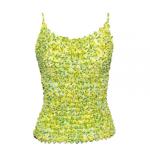 Popcorn - Silky Touch - Spaghetti Tank -  Speckle Lemon-Lime