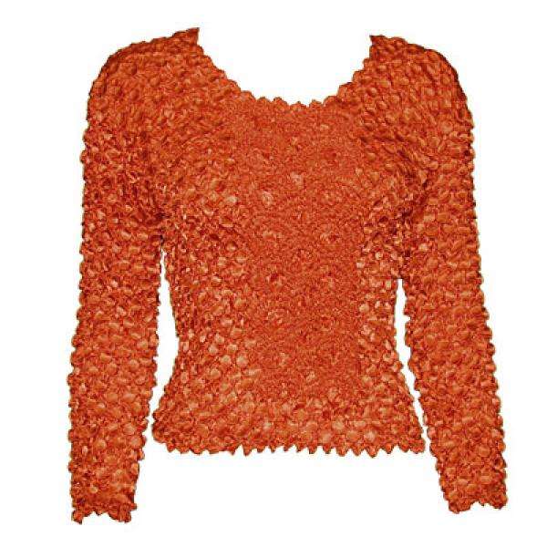 Wholesale 597 - Long Sleeve Coin Fishscale Tops Paprika - One Size Fits Most