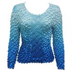 Coin Fishscale - Long Sleeve - Variegated Turquoise