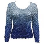 Coin Fishscale - Long Sleeve - Variegated Navy