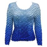 Coin Fishscale - Long Sleeve - Variegated Blue