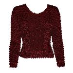 Coin Fishscale - Long Sleeve - Wine