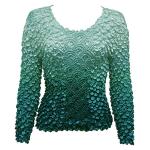 Coin Fishscale - Long Sleeve - Variegated Seagreen