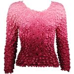 Coin Fishscale - Long Sleeve - Variegated Burgundy