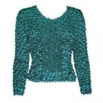 Coin Fishscale - Long Sleeve - Teal Blue