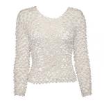 Coin Fishscale - Long Sleeve - White