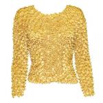 Camisas largas de Popcorn de Fishscale Moneda de manga larga - Butter