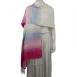 Swirls and Stripes - White-Raspberry Tones