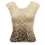Coin Fishscale - Sleeveless - Variegated Tan
