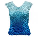 Coin Fishscale - Sleeveless - Variegated Turquoise