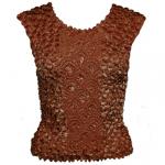 Coin Fishscale - Sleeveless -  Brown