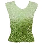 Coin Fishscale - Sleeveless - Variegated Leaf Green