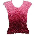 Coin Fishscale - Sleeveless - Variegated Burgundy
