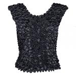 Coin Fishscale - Sleeveless -  Black