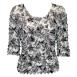 White-Black Floral