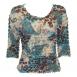 Ivory-Brown-Turquoise Paisley