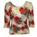 Rose Paisley Ivory-Red Rose Paisley Ivory-Red