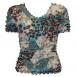 Ivory-Brown-Turquoise Paisley