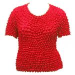 Selecciones nuevas rojas  ampliadas de los Hatters - Popcorn - Gourmet Short Sleeve Scarlet