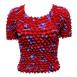 Popcorn - Gourmet Short Sleeve Purple Hats on Red Popcorn - Gourmet Short Sleeve Purple Hats on Red