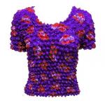 Red Hatters Selections - Popcorn - Gourmet Short Sleeve Red Hats on Purple