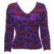 Popcorn - Gourmet Cardigan Collarless Purple Garden