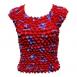Popcorn - Gourmet Sleeveless Purple Hats on Red
