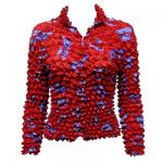 Red Hatters Selections - Popcorn - Gourmet Cardigan Purple Hats on Red